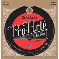 D'ADDARIO EJ47 80/20 BRONZE PRO-ARTE NYLON, NORMAL TENSION струны для классической гитары, нормальное натяжение