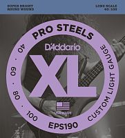 D'ADDARIO EPS190 PROSTEELS BASS CUSTOM LIGHT 40-100